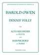 Dennis' Folly Alto Recorder or Flute and Harpsichord cover